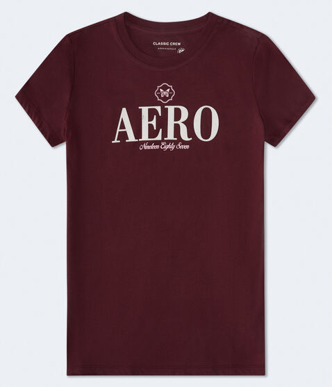 Aero Butterfly Flocked Graphic Tee Aero Butterfly Flocked Graphic Tee