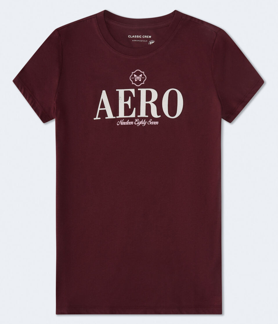 Aero Butterfly Flocked Graphic Tee