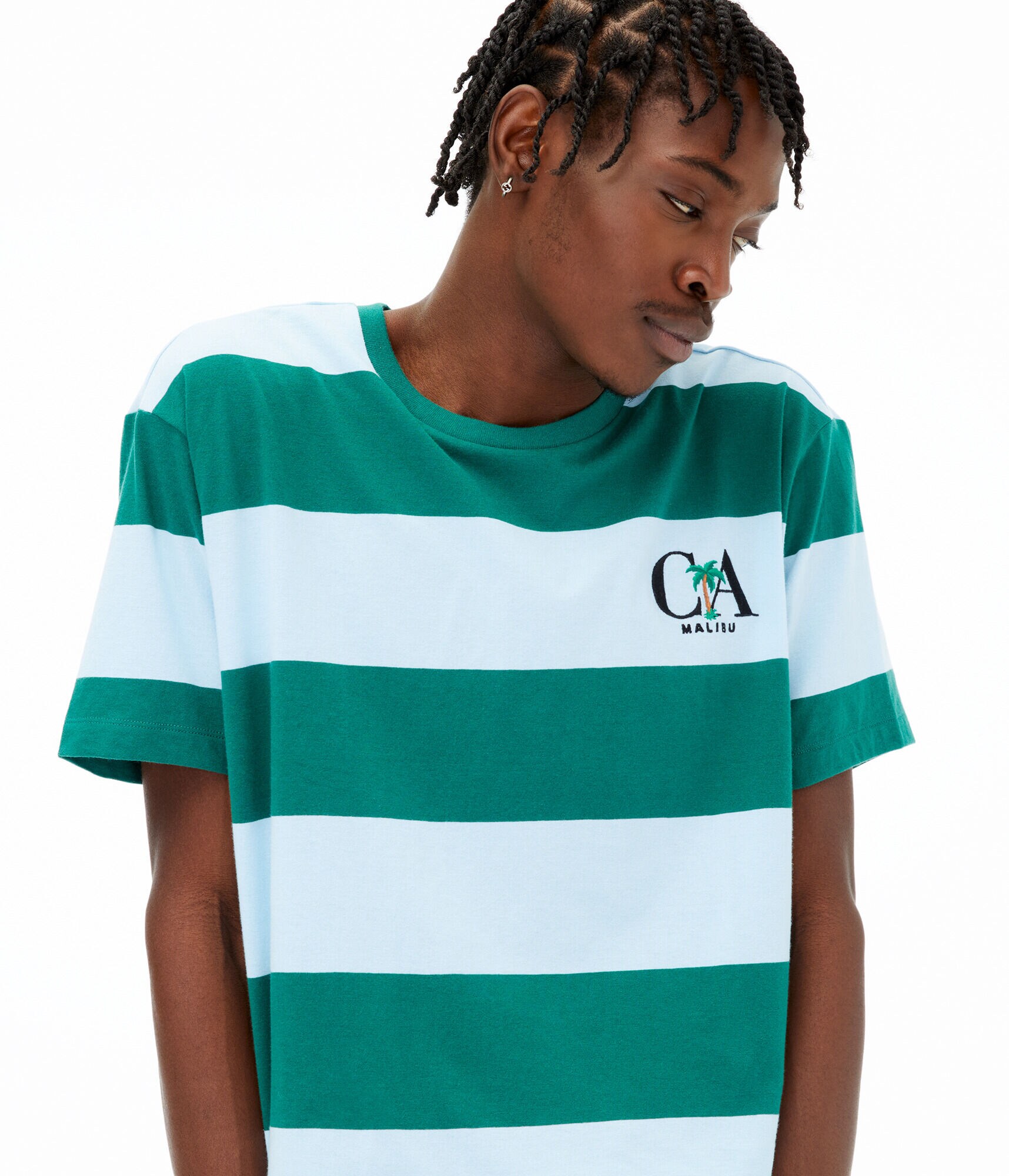 Malibu Bar Stripe Graphic Tee