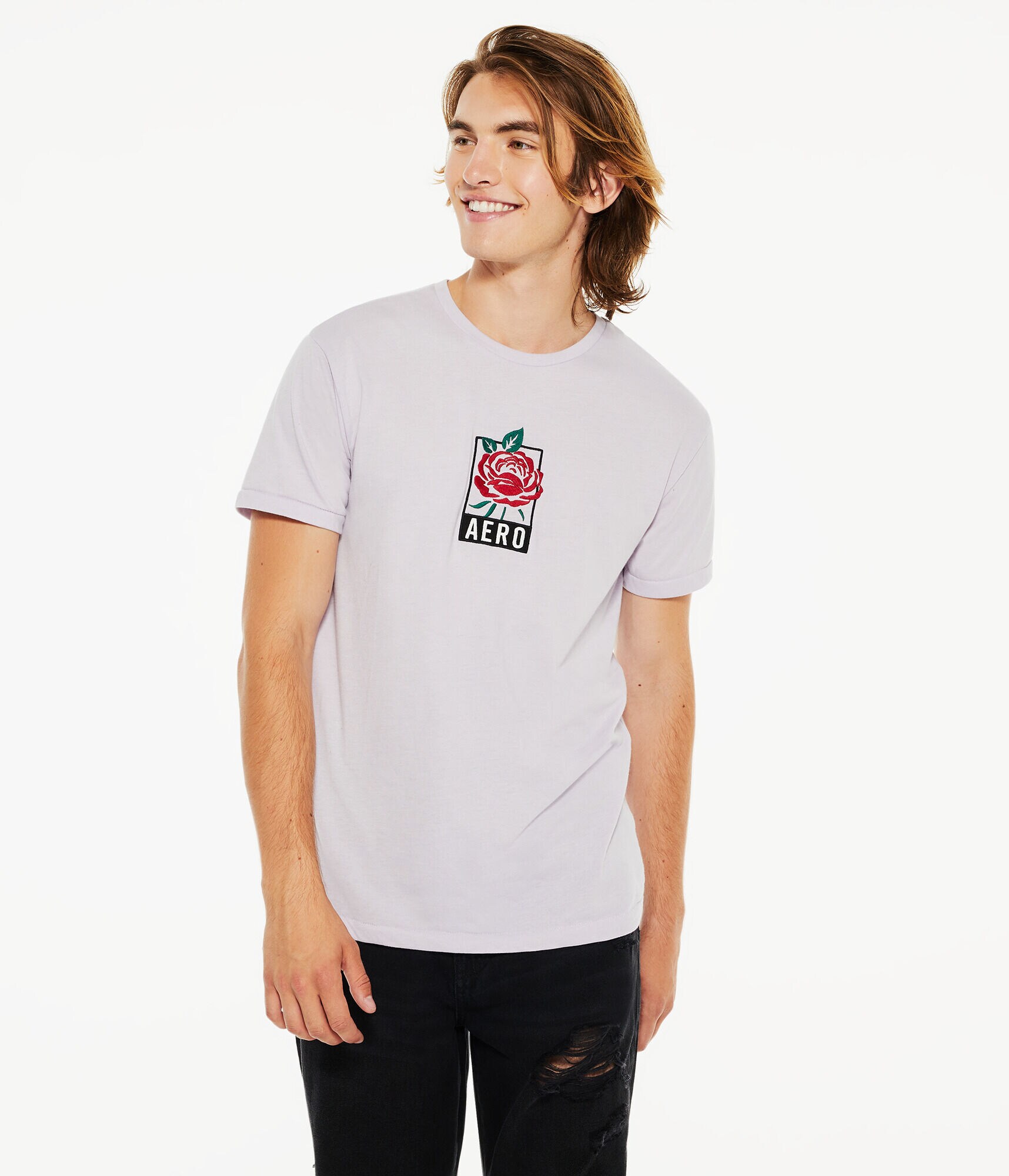 Aero Rose Box Logo Graphic Tee