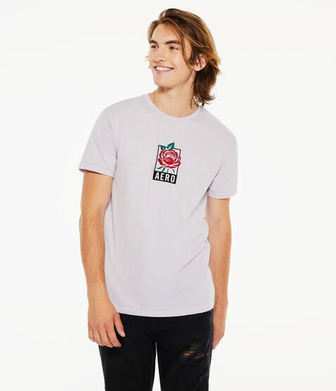 Aero Rose Box Logo Graphic Tee Aero Rose Box Logo Graphic Tee