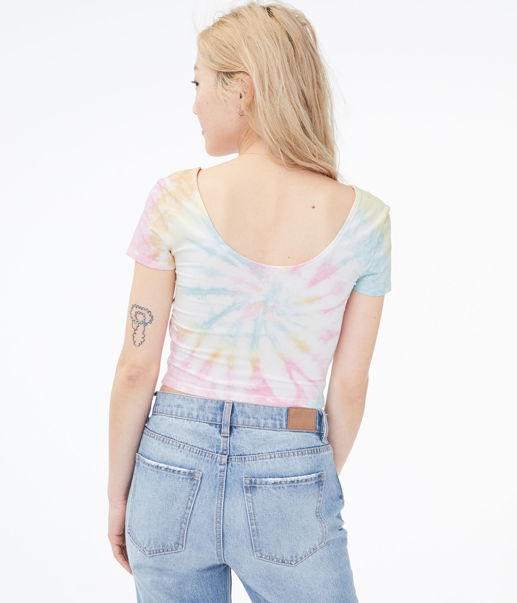 Tie-Dye Ballet Crop Top
