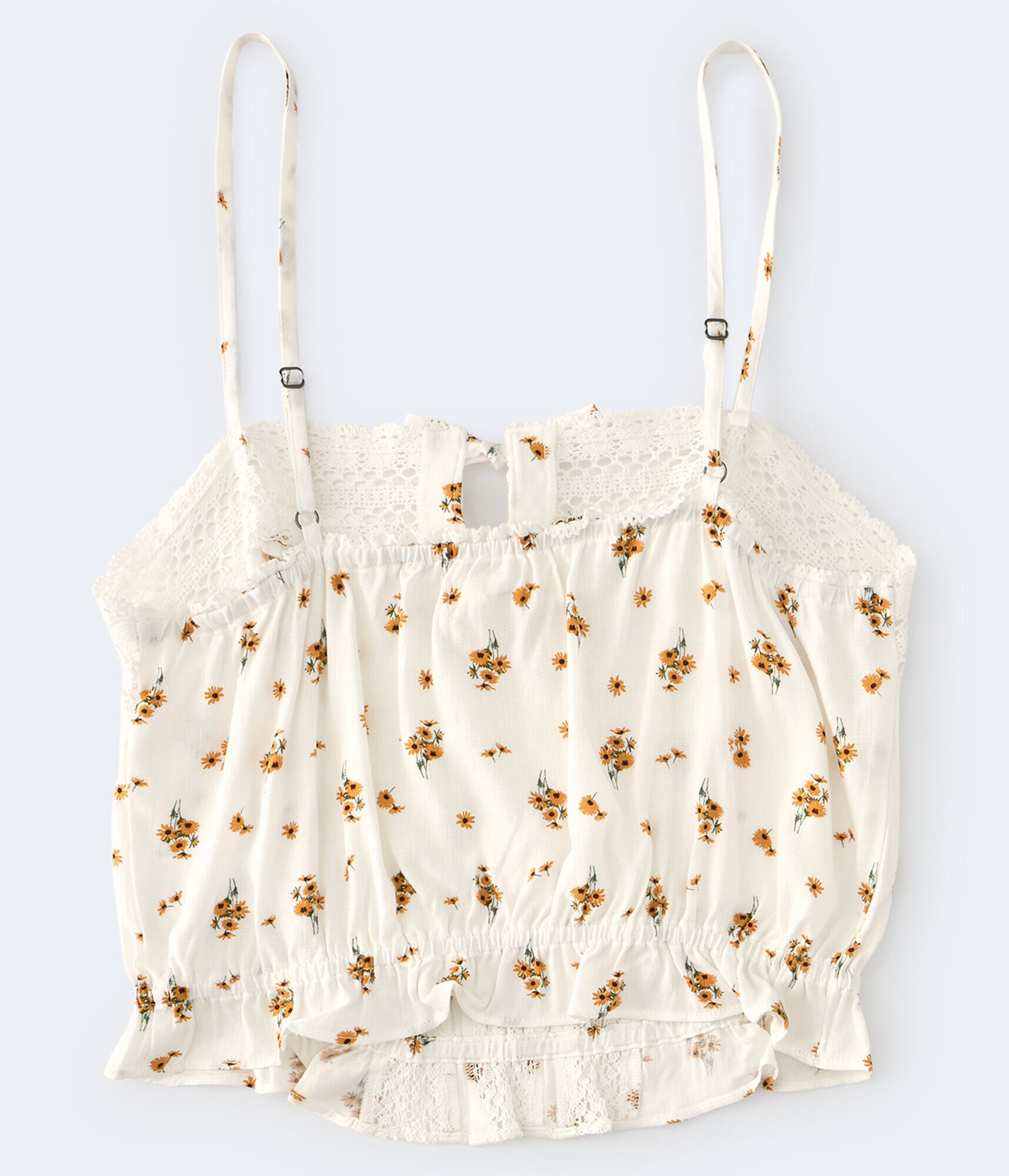 Floral Crocheted Bubble Top