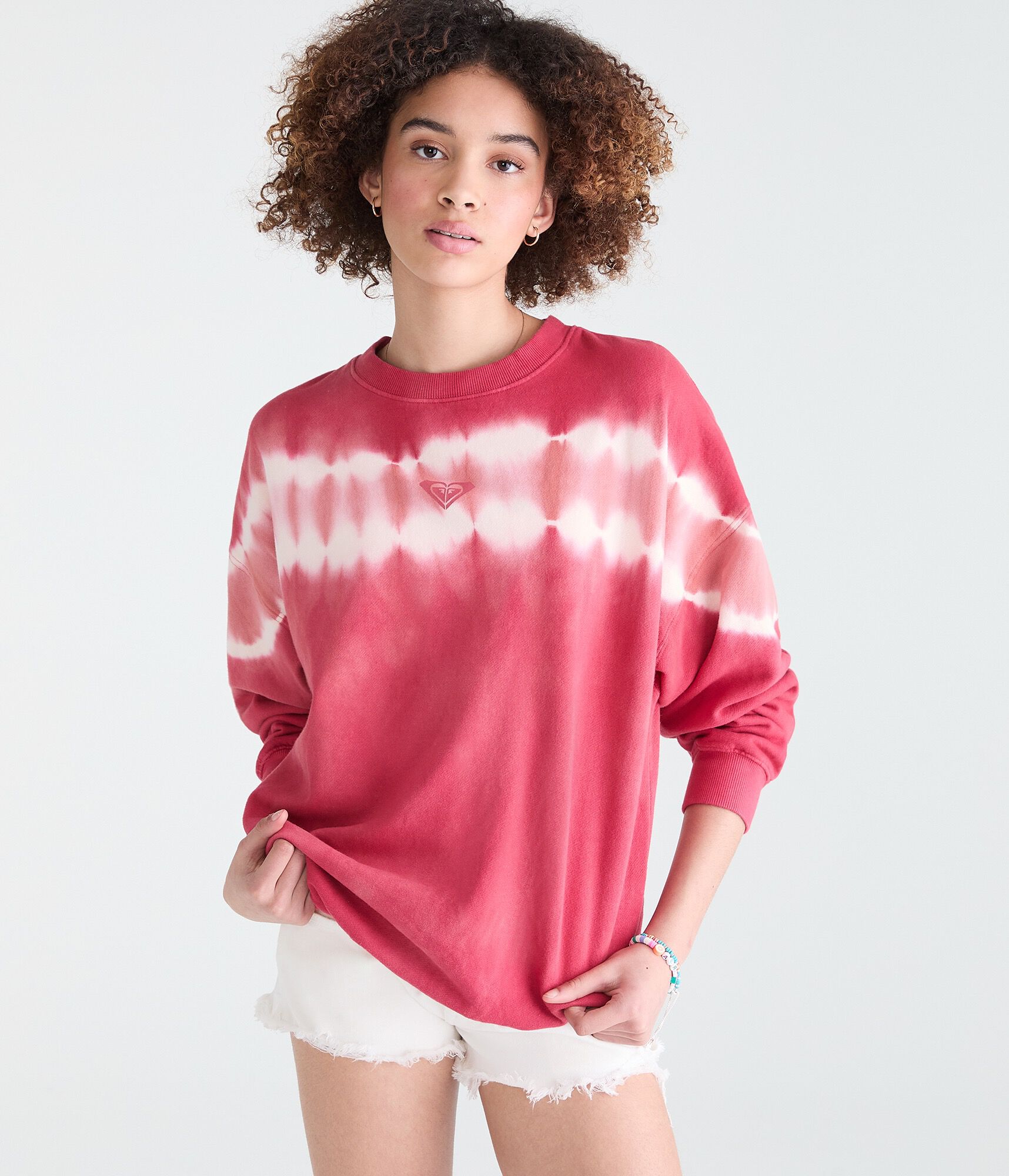 Roxy Tie-Dye Crew Sweatshirt