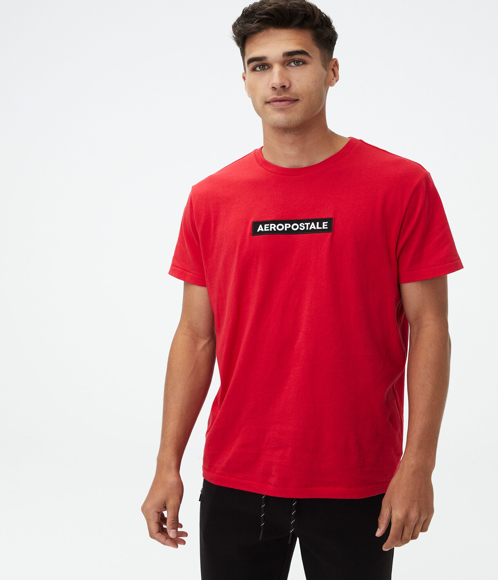 Aeropostale Box Logo Appliqu&eacute; Graphic Tee
