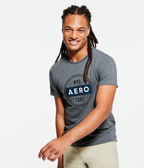 Aero Circle Appliqué Graphic Tee