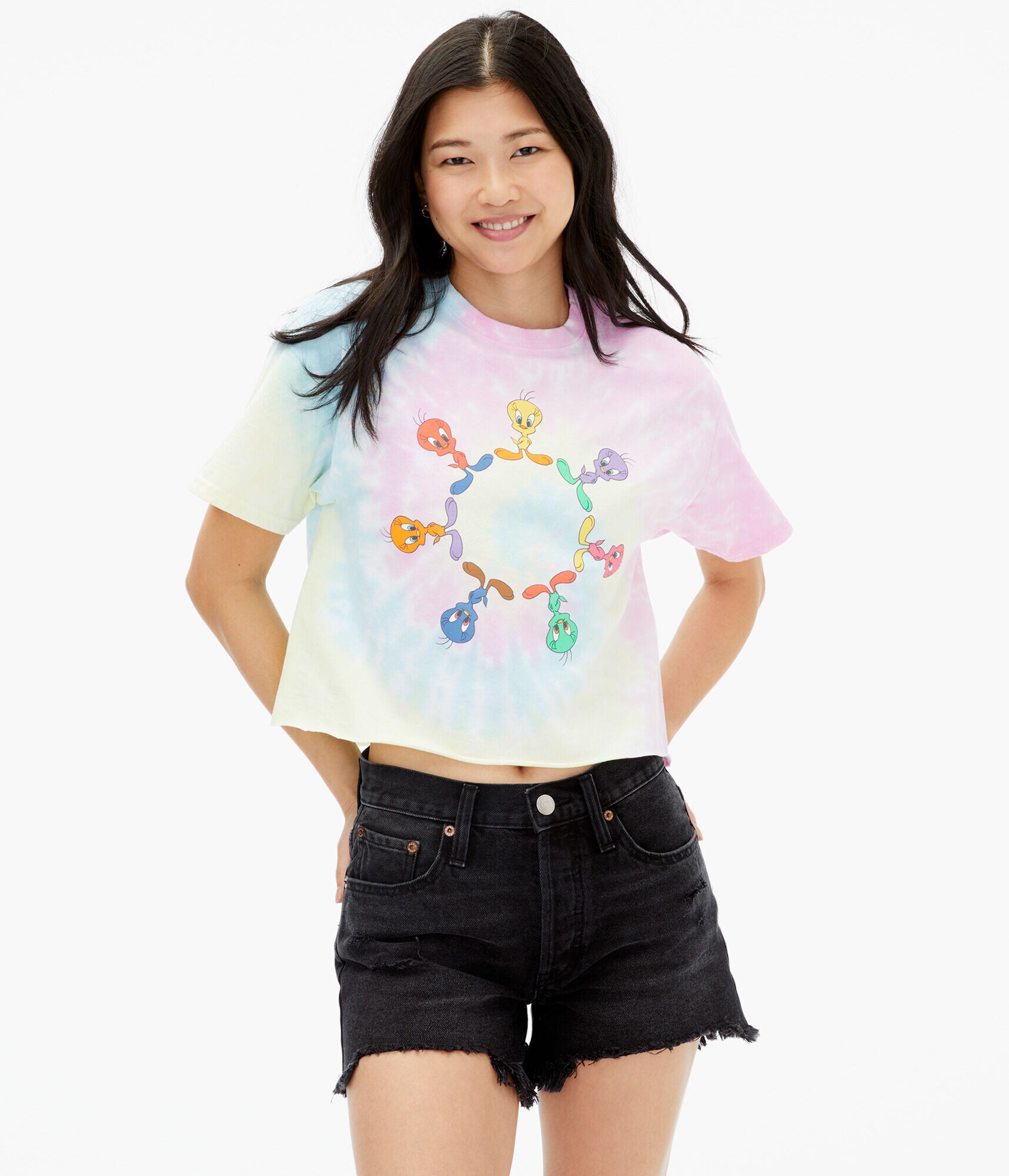 Looney Tunes Tweety Bird Tie-Dye Graphic Tee