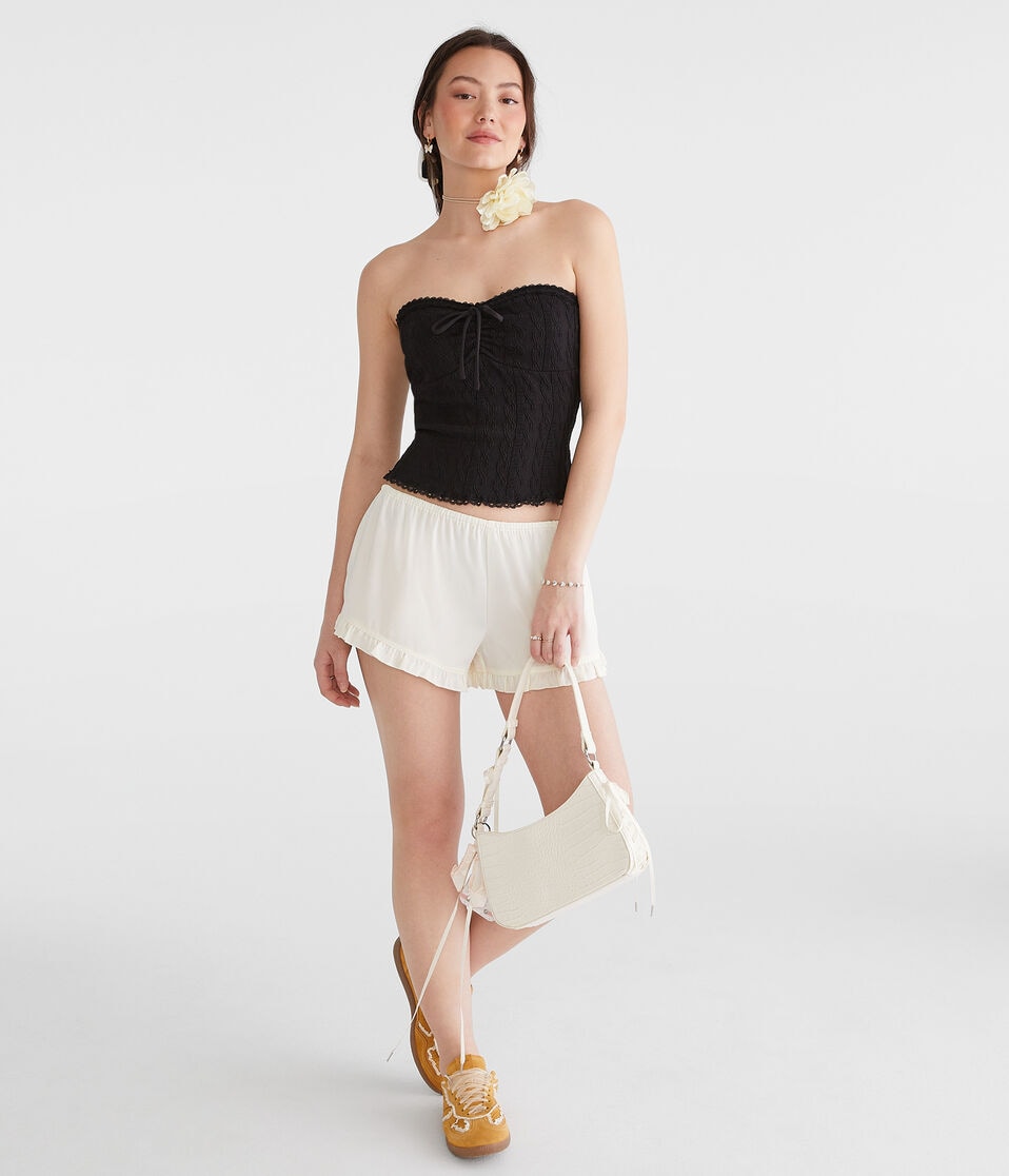 Textured Cable Tube Top