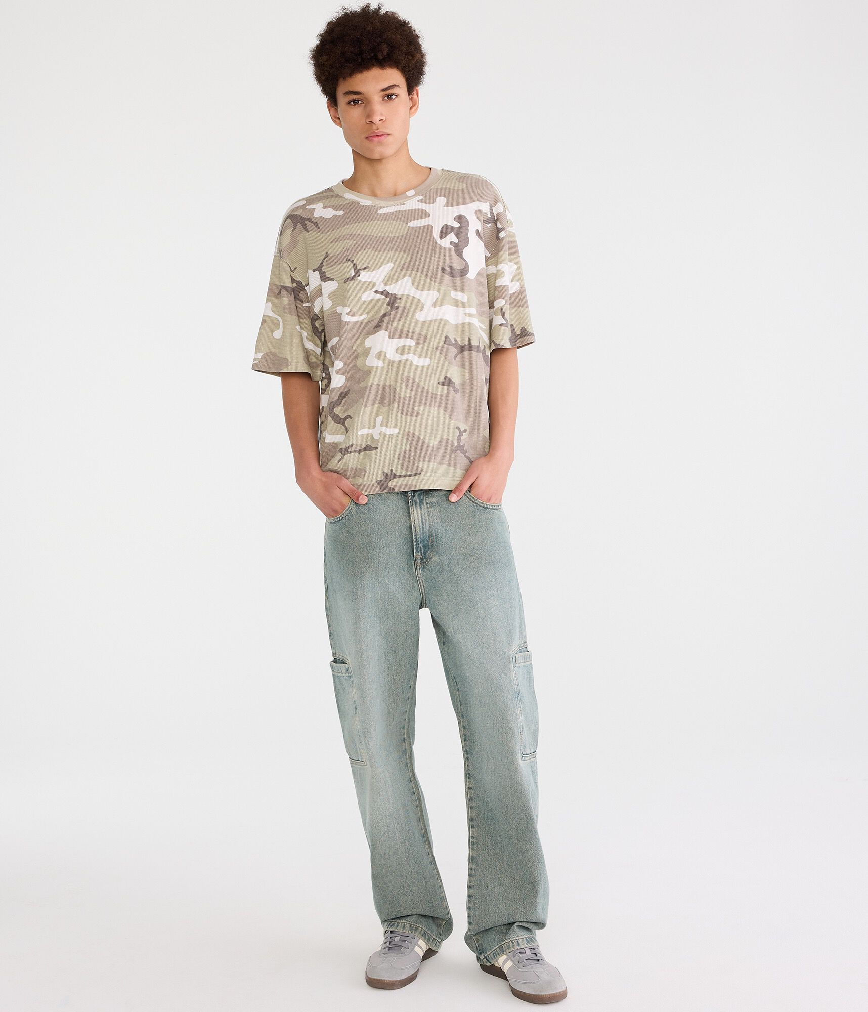 Camo Waffle Crew Tee