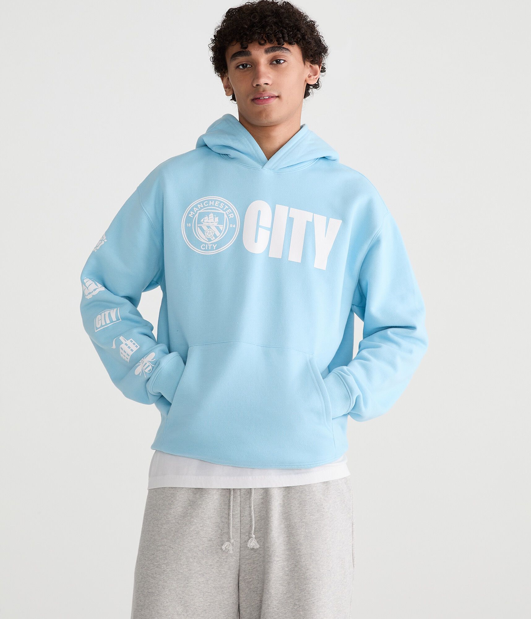 Manchester City Football Pullover Hoodie