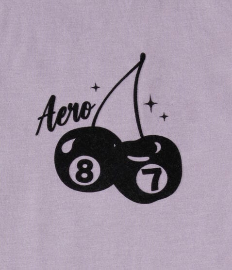 Aero 87 Cherries Flocked Graphic Tee Aero 87 Cherries Flocked Graphic Tee