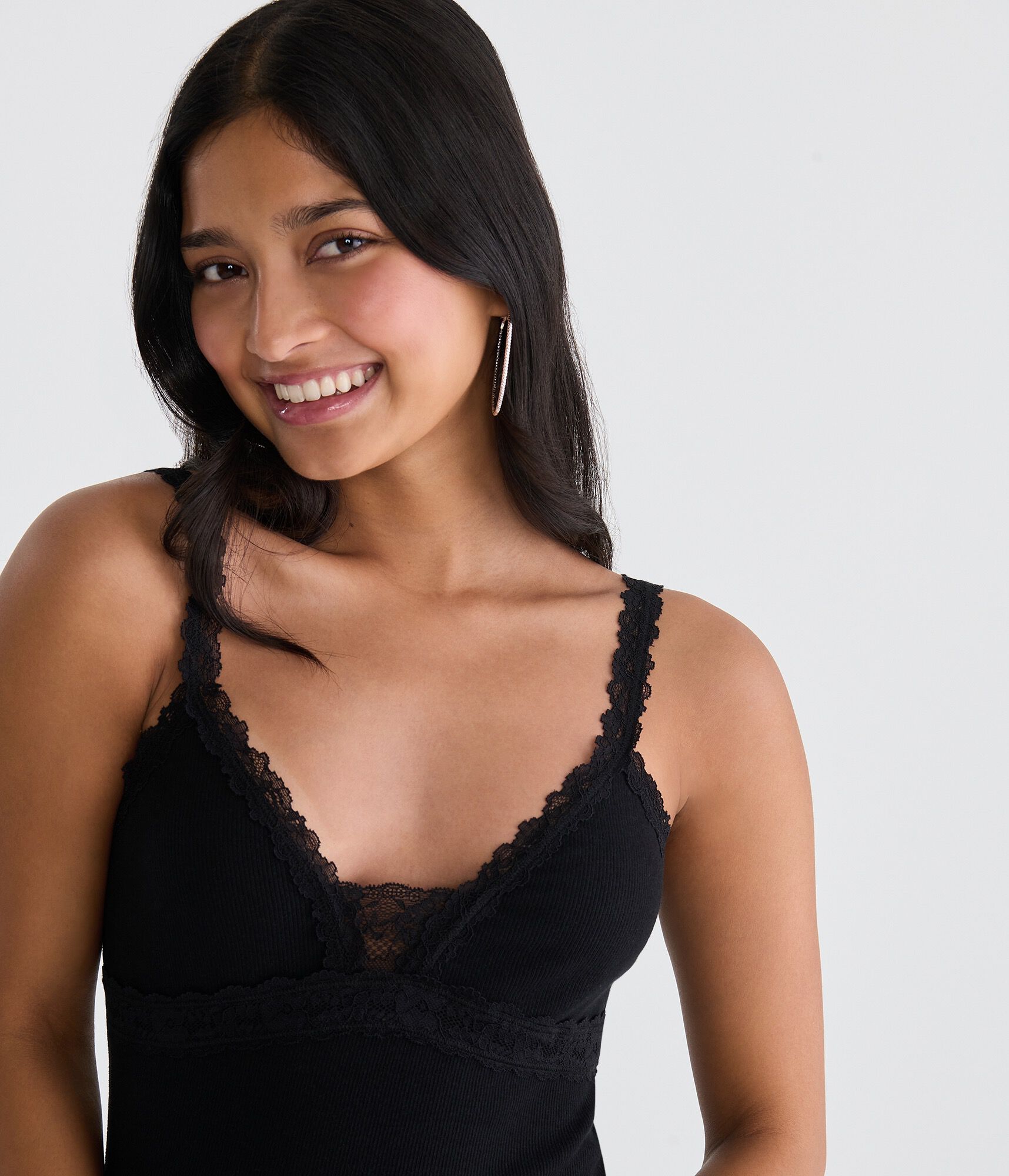 Seriously Soft Y2K Lace V-Neck Cami