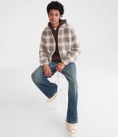 Plaid Boxy Flannel Shacket
