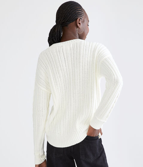 Cable-Knit Crew-Neck Sweater Cable-Knit Crew-Neck Sweater
