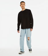 Long Sleeve Washed Pocket Crew Tee