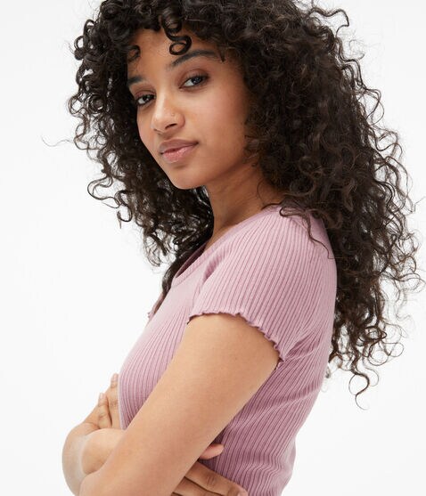 Ribbed Shrunken Crew Tee Ribbed Shrunken Crew Tee