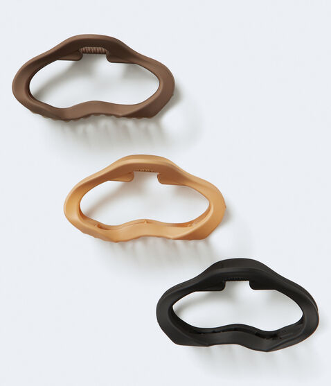 Matte Oval Claw Hair Clip 3-Pack Matte Oval Claw Hair Clip 3-Pack