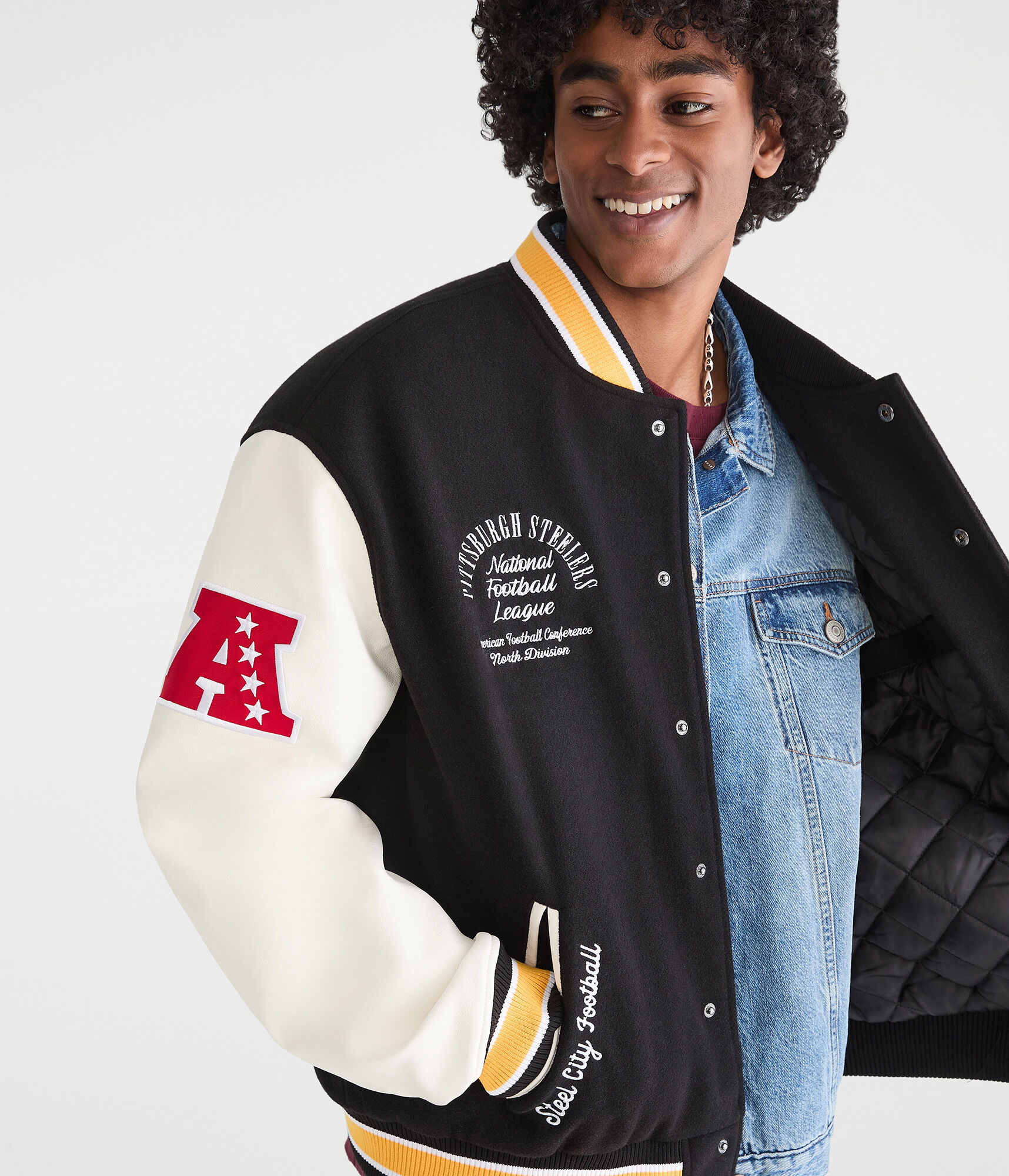 Pittsburgh Steelers Bomber Jacket - Main Image