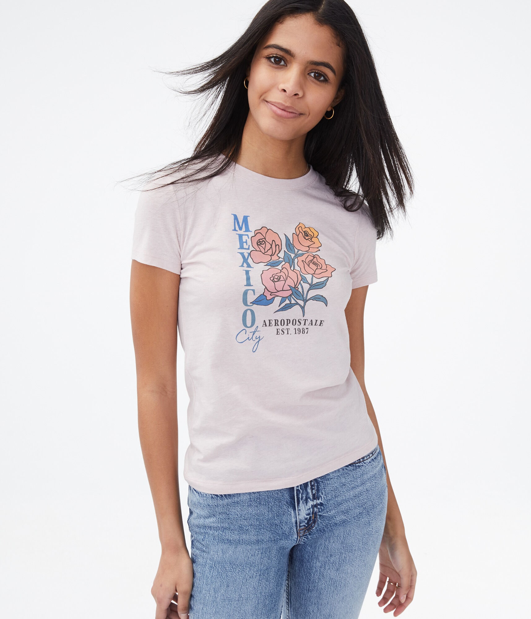 Mexico City Roses Graphic Tee