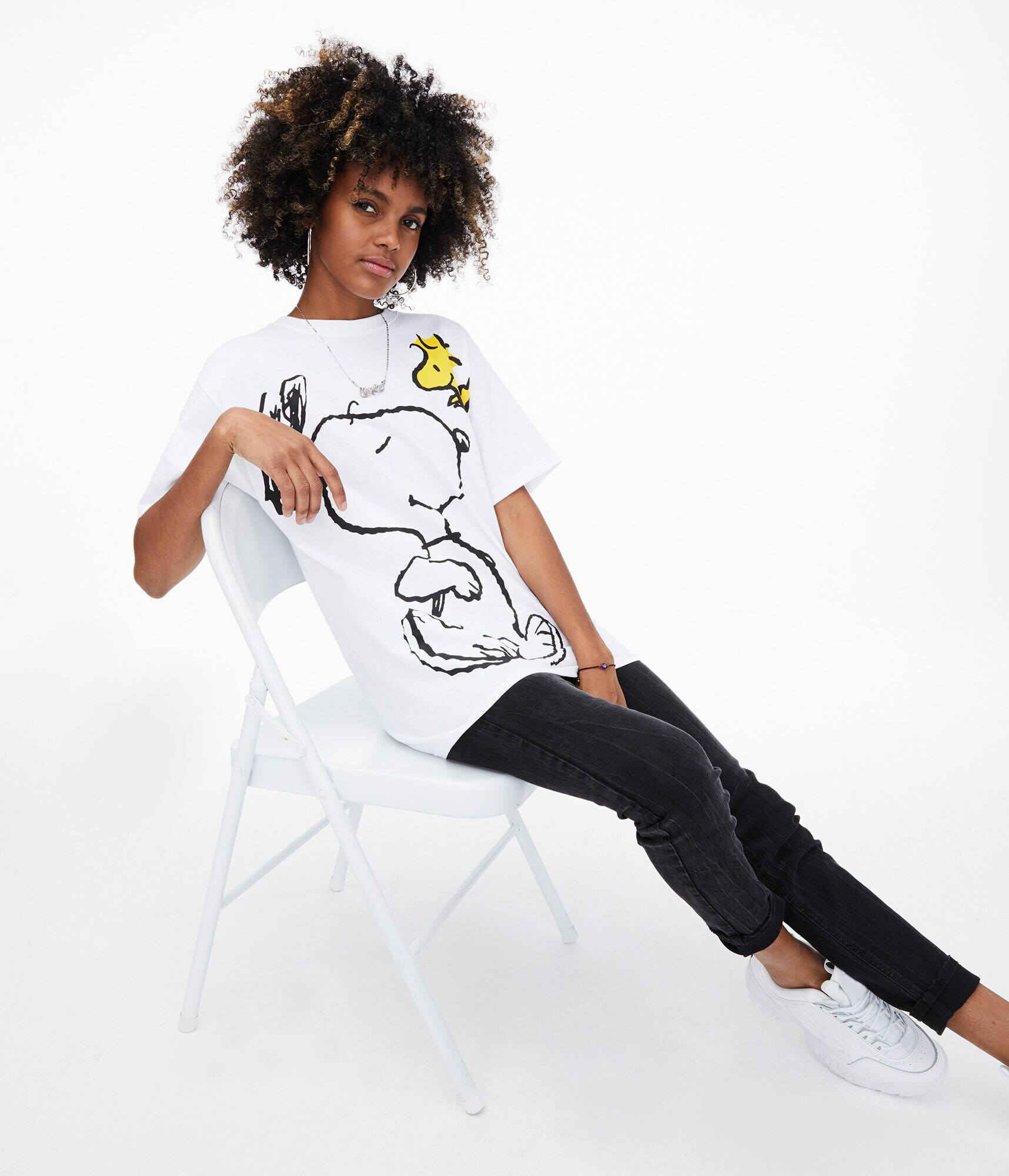Snoopy &amp; Woodstock Boyfriend Graphic Tee