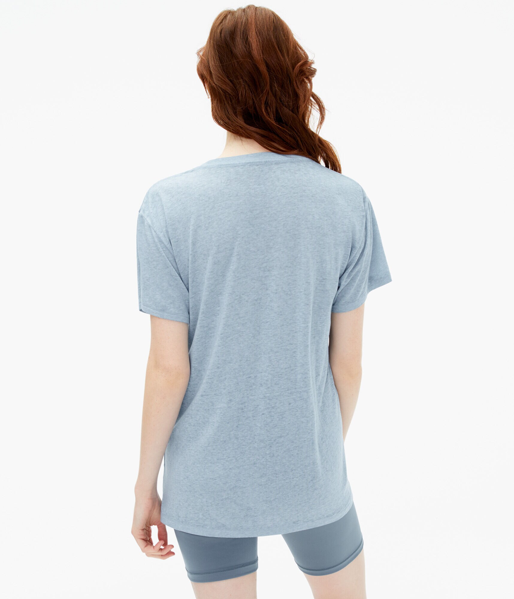 Heathered Loose Fit Crew Tee