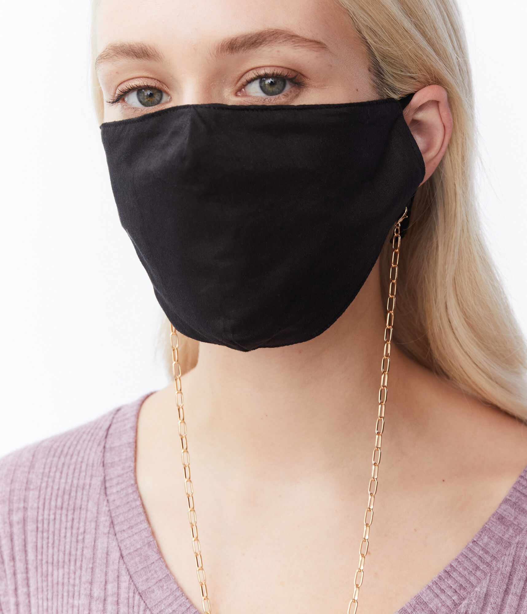 Solid Mask 2Pack & Mask Chain Set