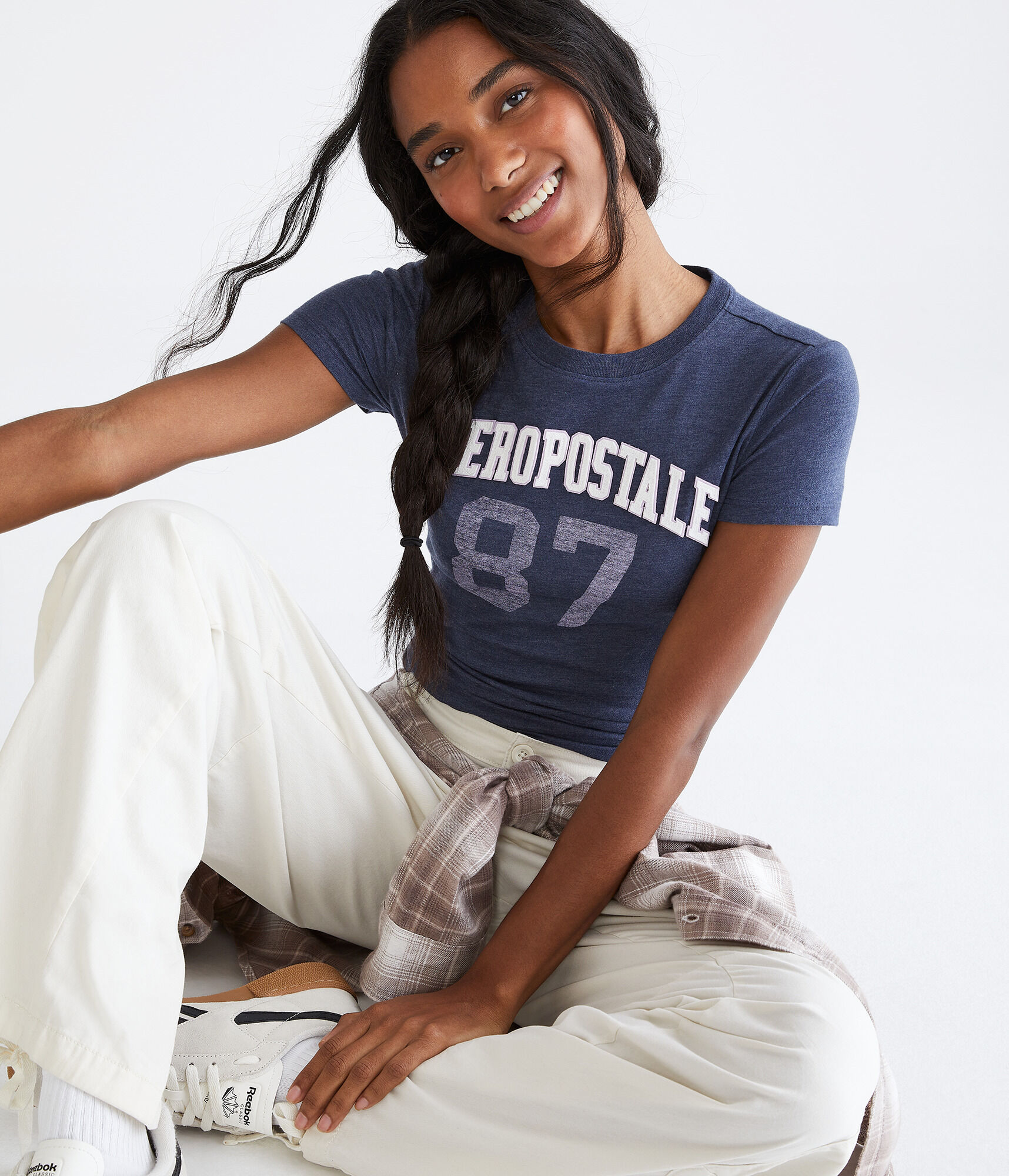 Aeropostale 87 Appliqu&eacute; Graphic Tee