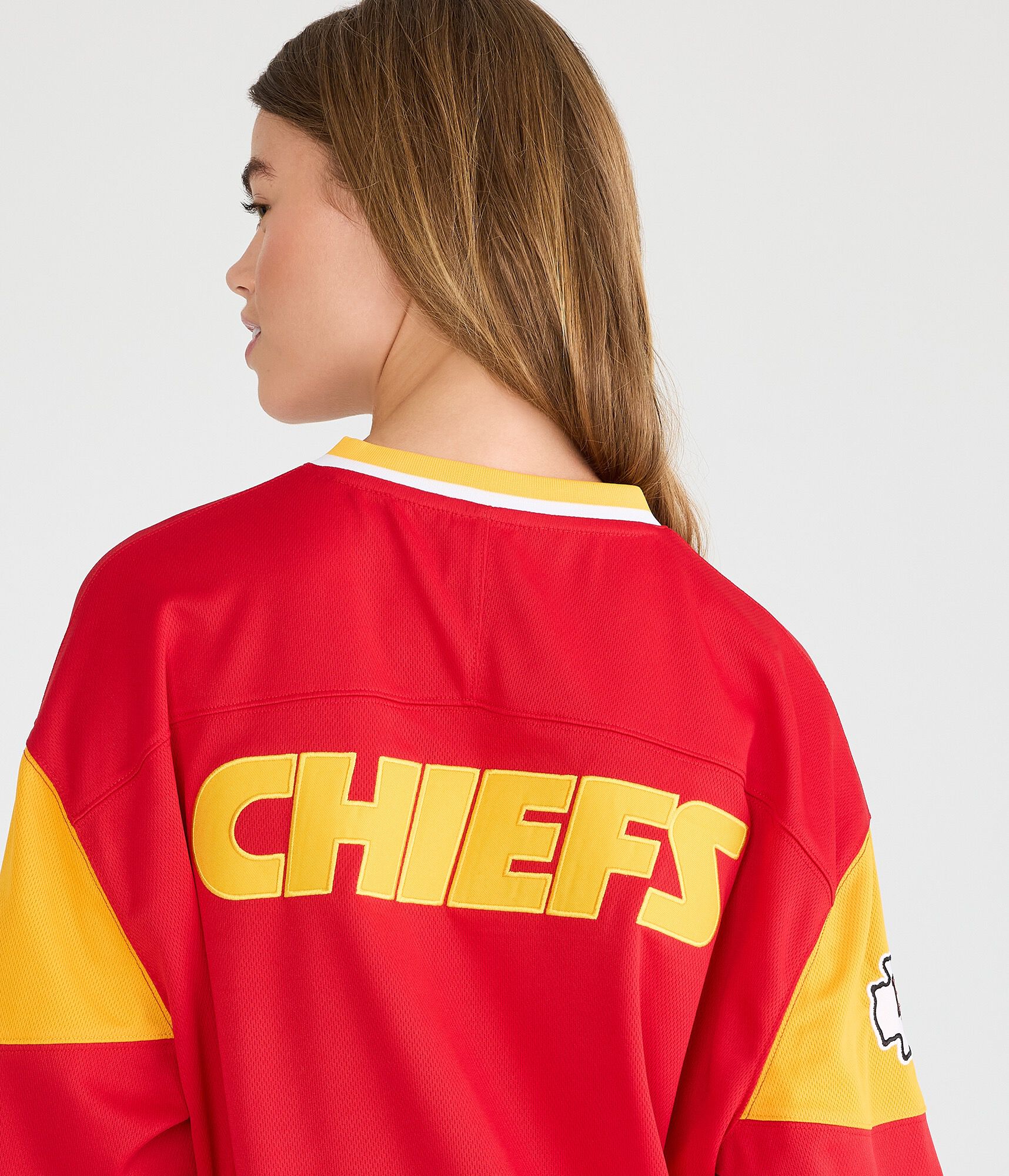 Long Sleeve Kansas City Chiefs V-Neck Top