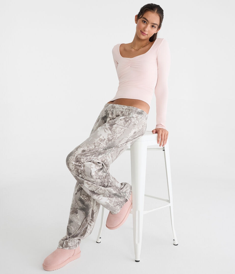 Forest Camo Polyfleece Sleep Pants