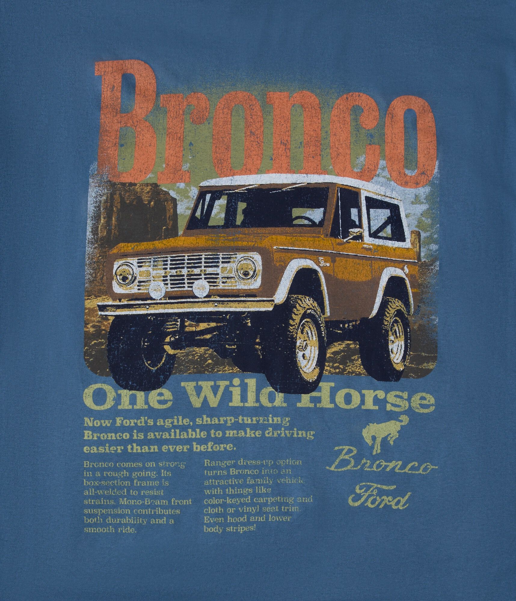 Ford Bronco Wild Horse Relaxed Graphic Tee