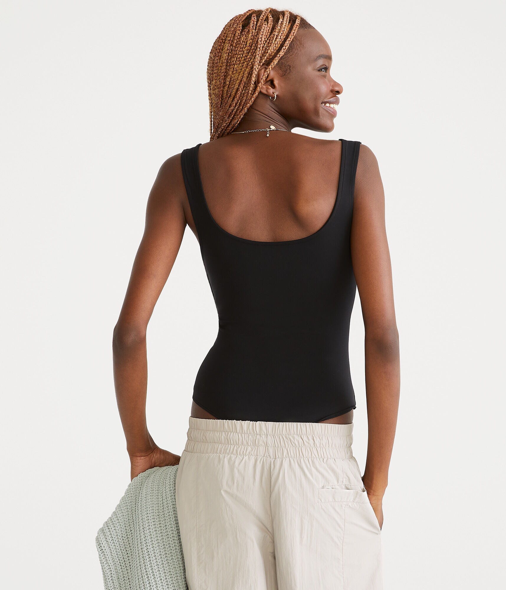 Seriously Soft Sculpt Square-Neck Bodysuit