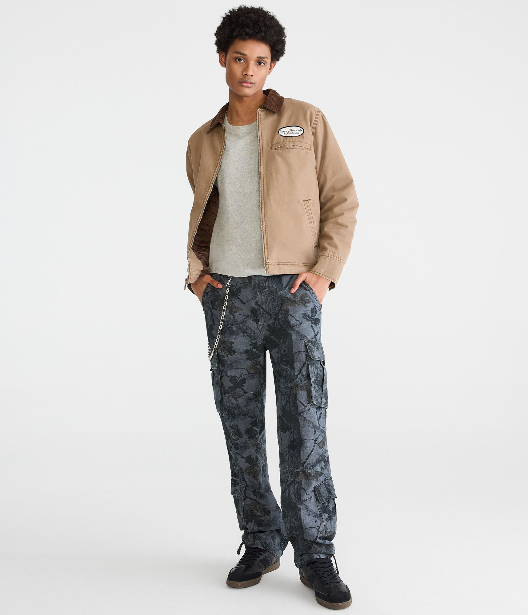 Forest Camo Baggy Cargo Pants