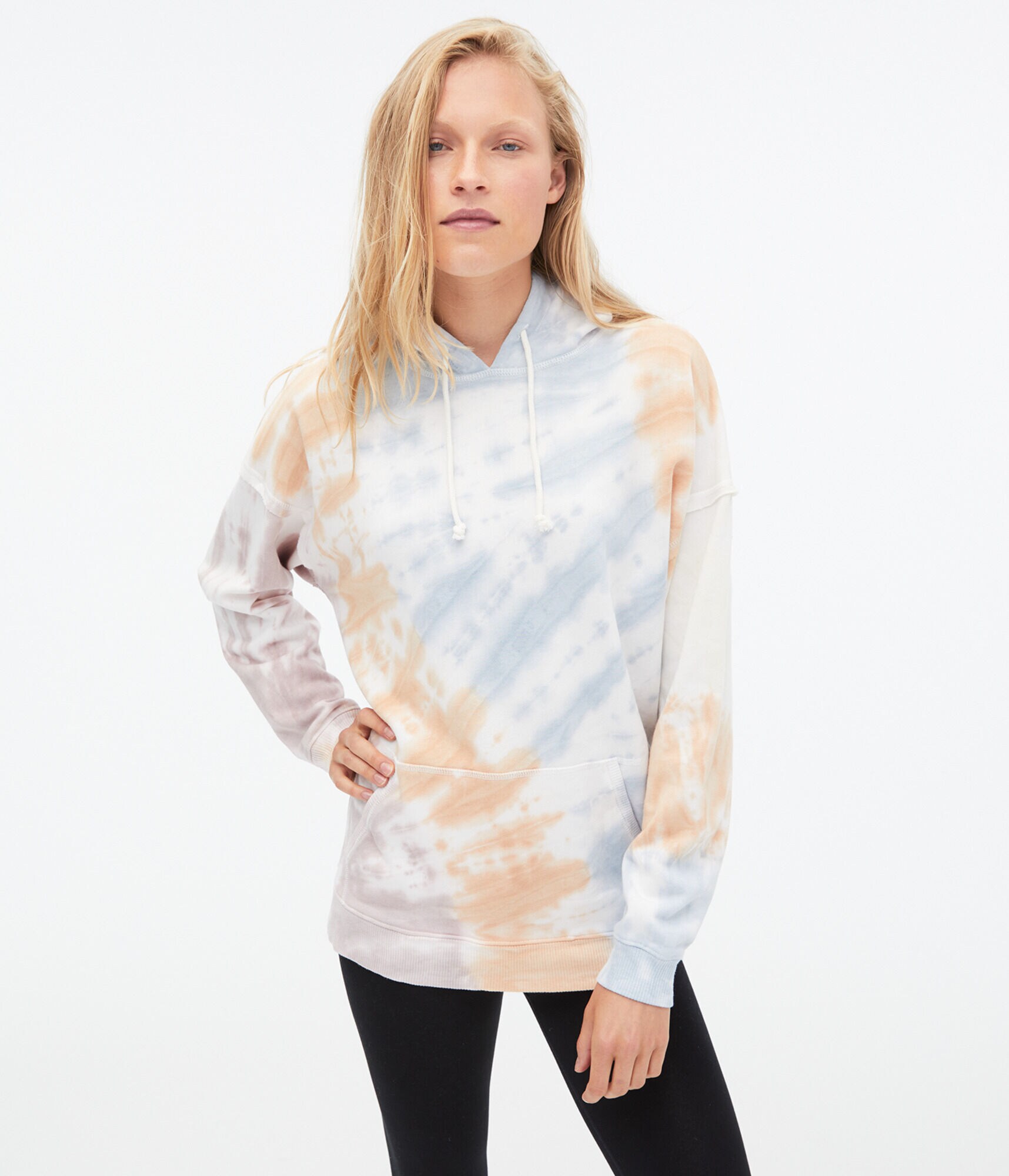 Tie-Dye Oversized Pullover Hoodie