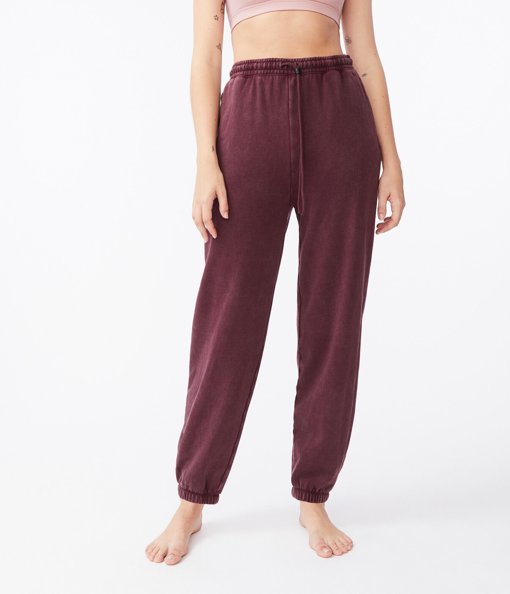 Baggy High-Rise Cinched Sweatpants