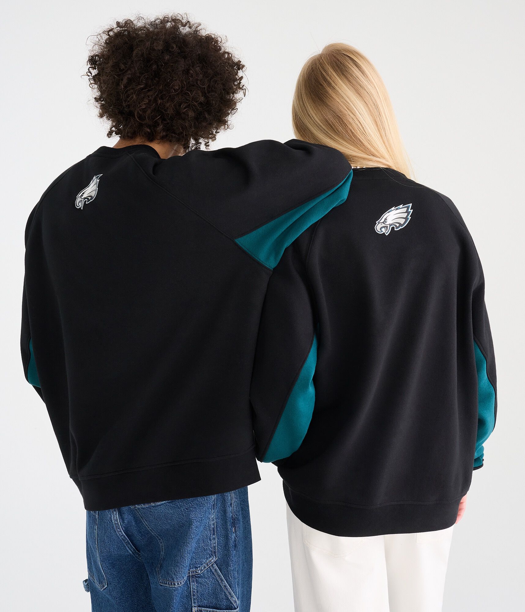 Philadelphia Eagles Colorblock Crew Sweatshirt