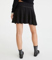 Ribbon Drop-Waist Mini Skort