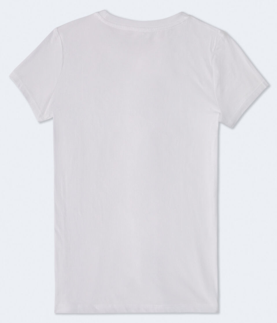 Aeropostale Floral Logo Graphic Tee