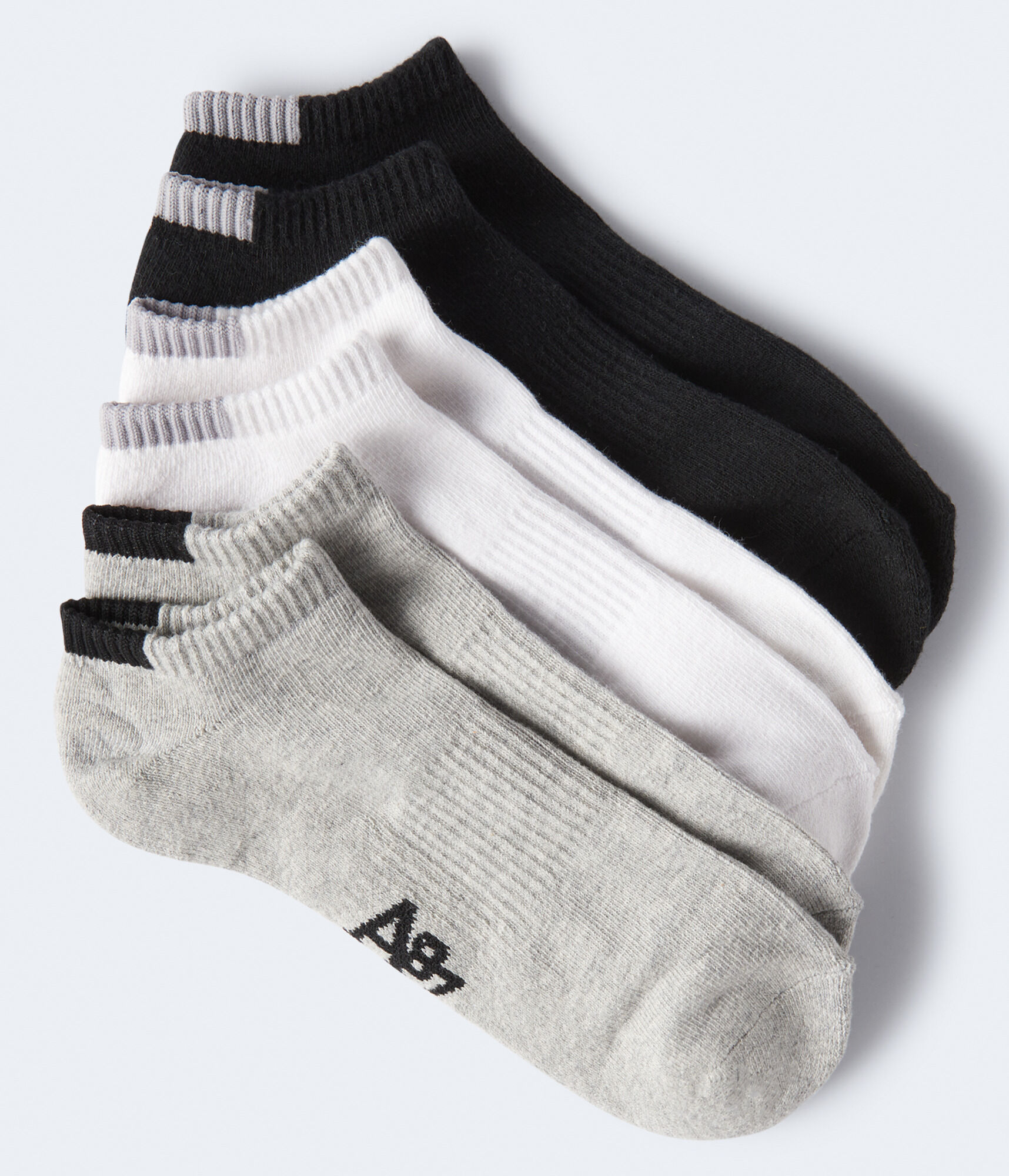 3-Pack Neutral Solid Ankle Socks