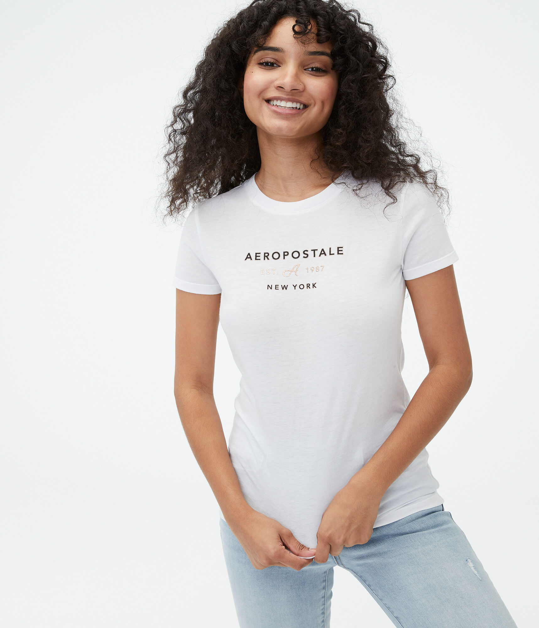 Aeropostale New York Foil Graphic Tee