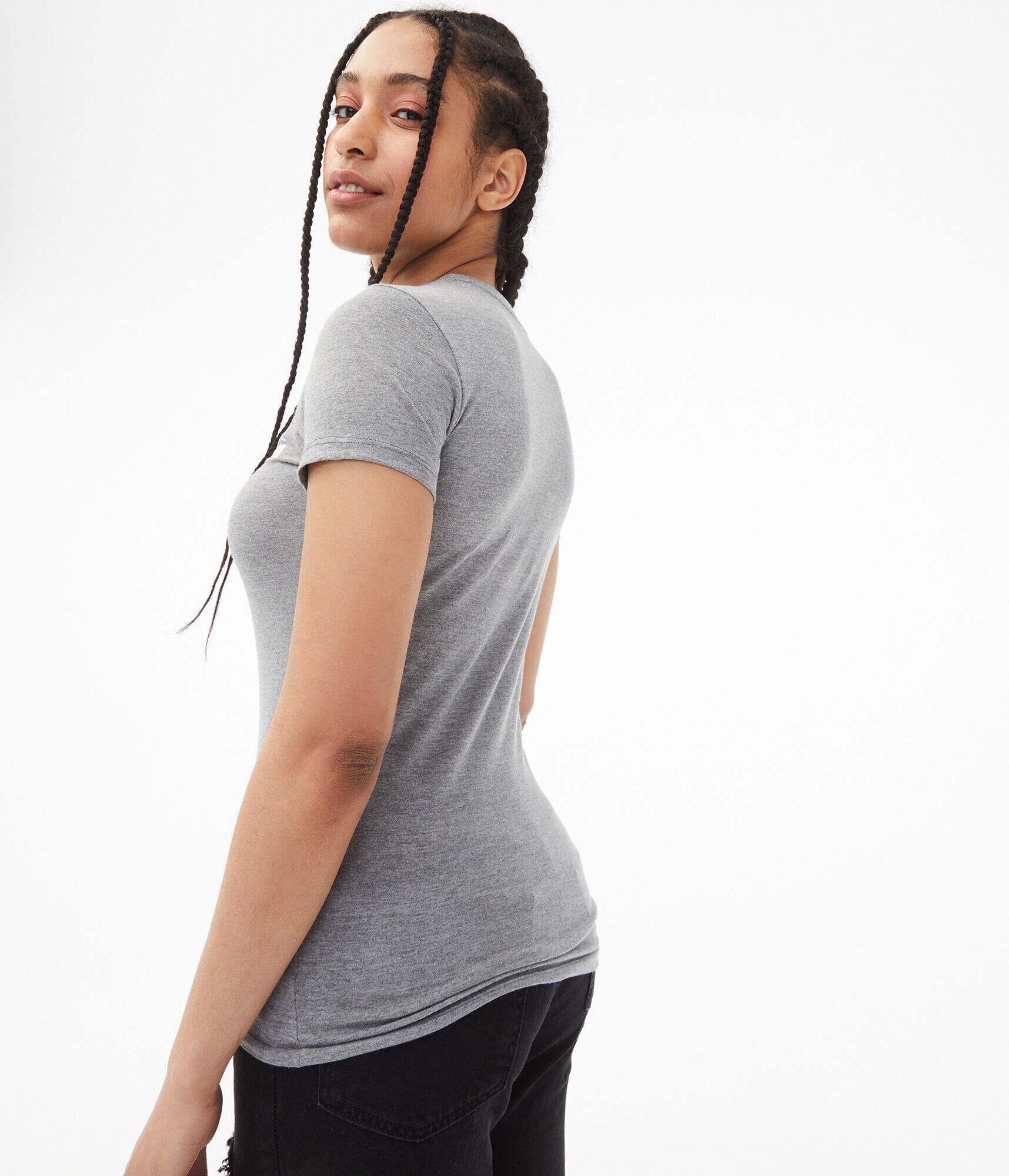 Rose Stripe Graphic Tee