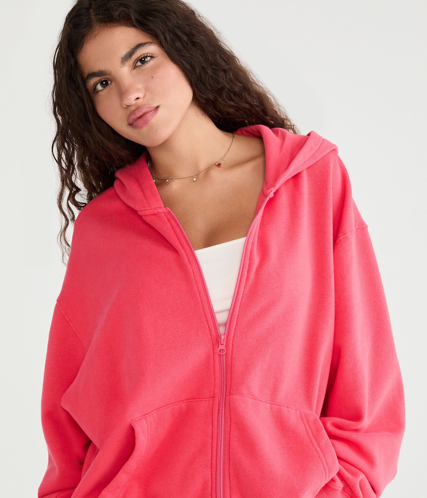 Cloud Soft Oversized Full-Zip Hoodie