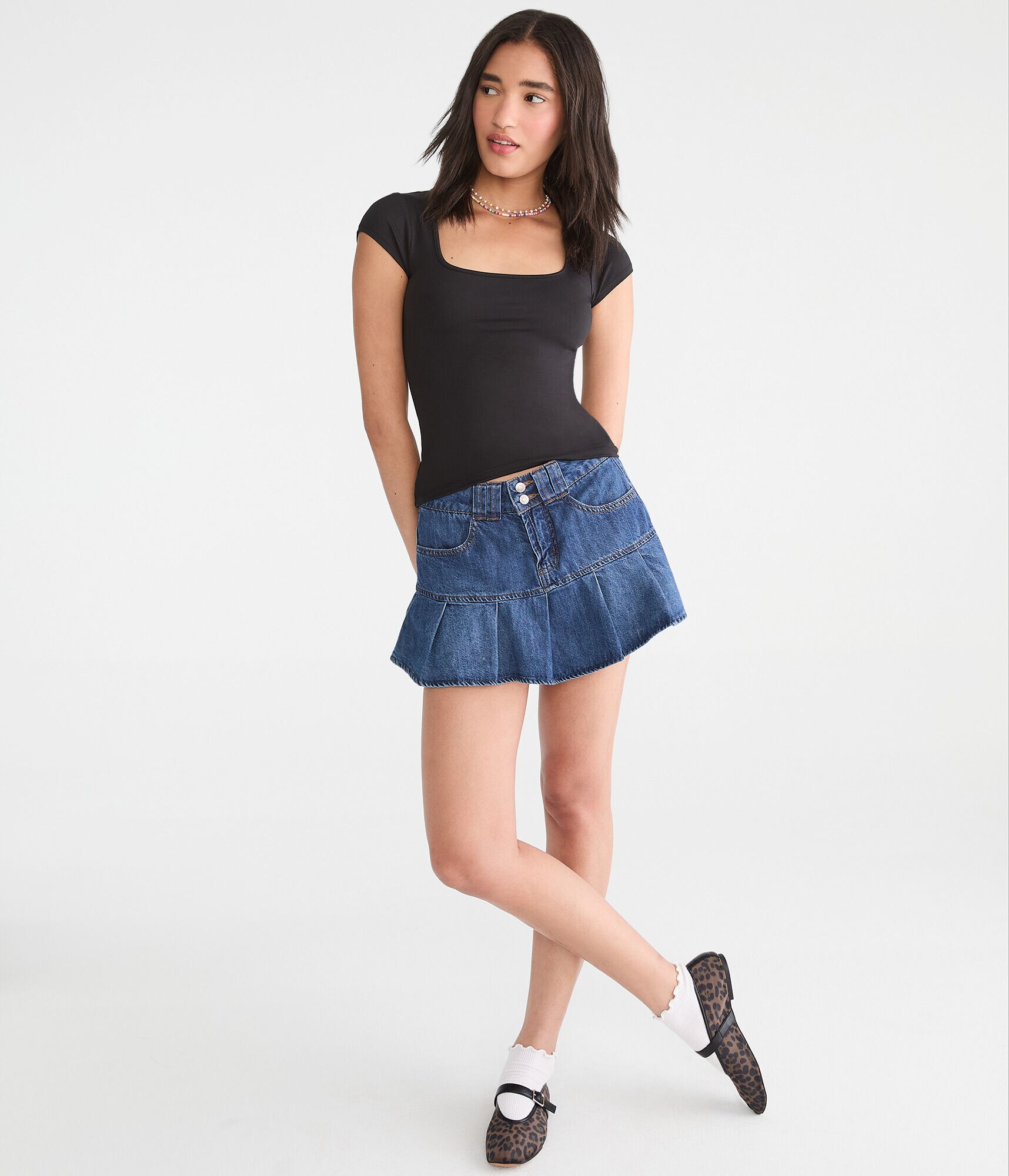 Buttery Soft Square-Neck Tee