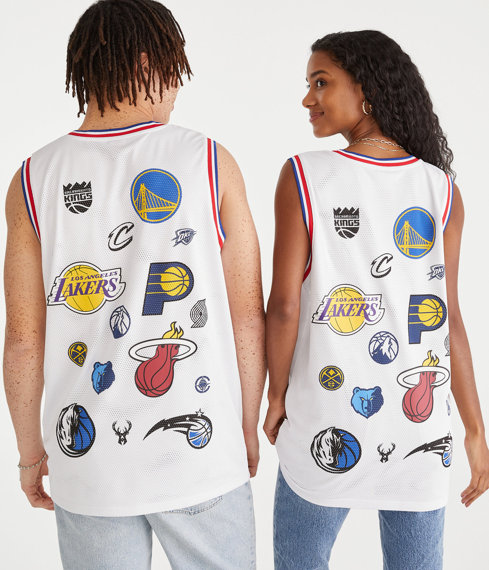 Tank Off Nba NBA Team Logos Mesh Tank