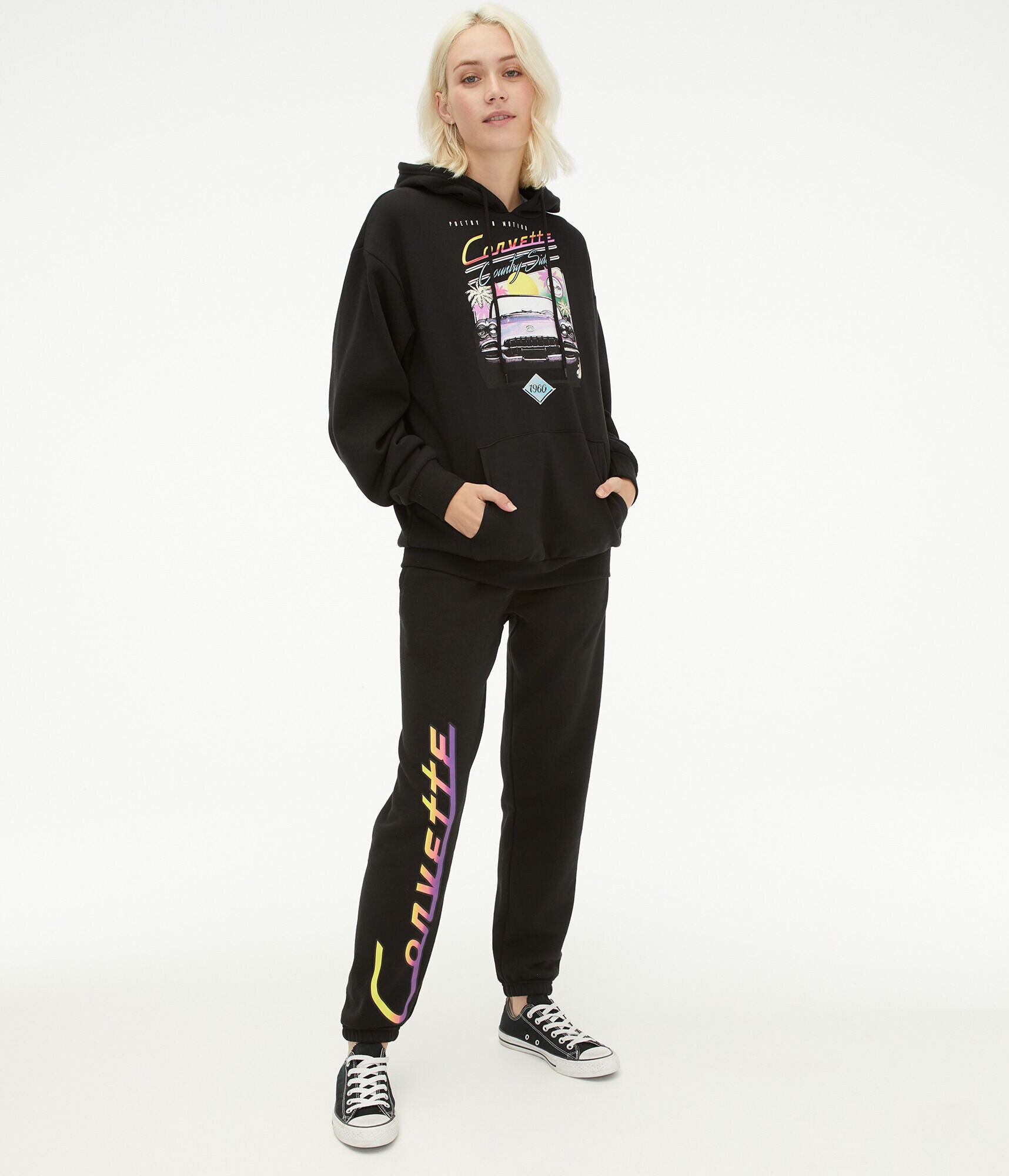 Retro Corvette High-Rise Cinched Sweatpants