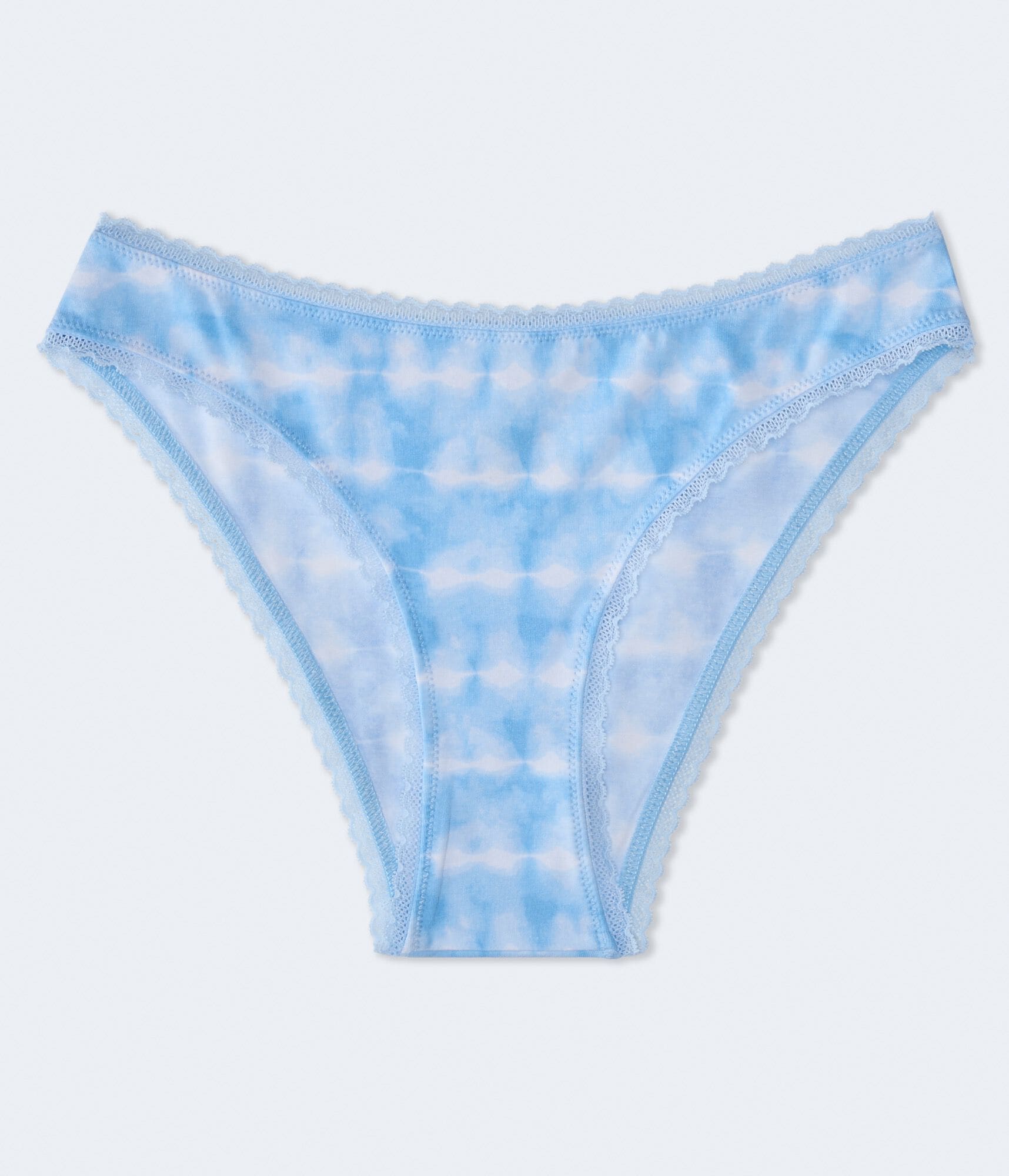 Tie-Dye Lace-Trim Cheeky