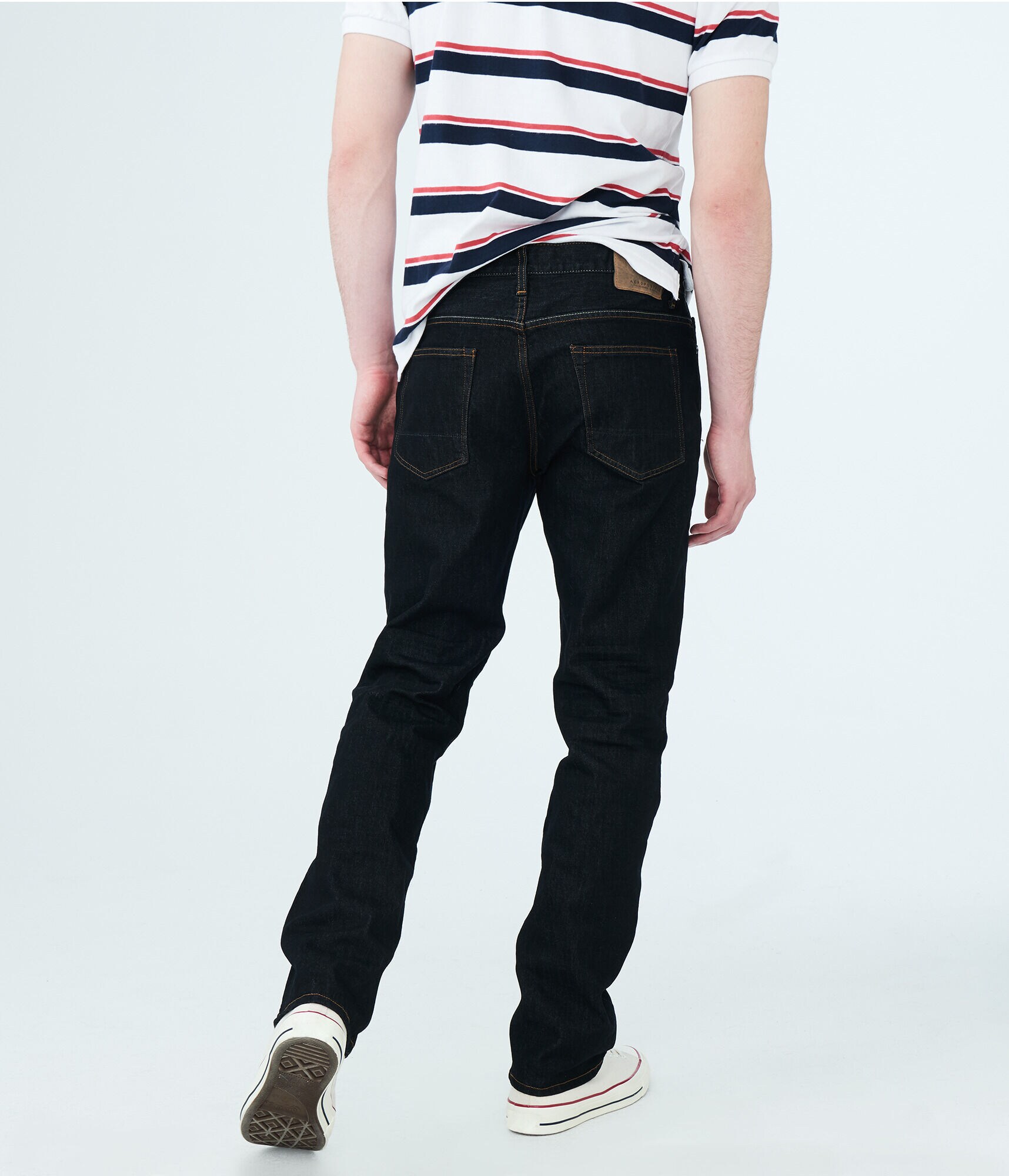 Slim Straight Dark Wash Stretch Jean