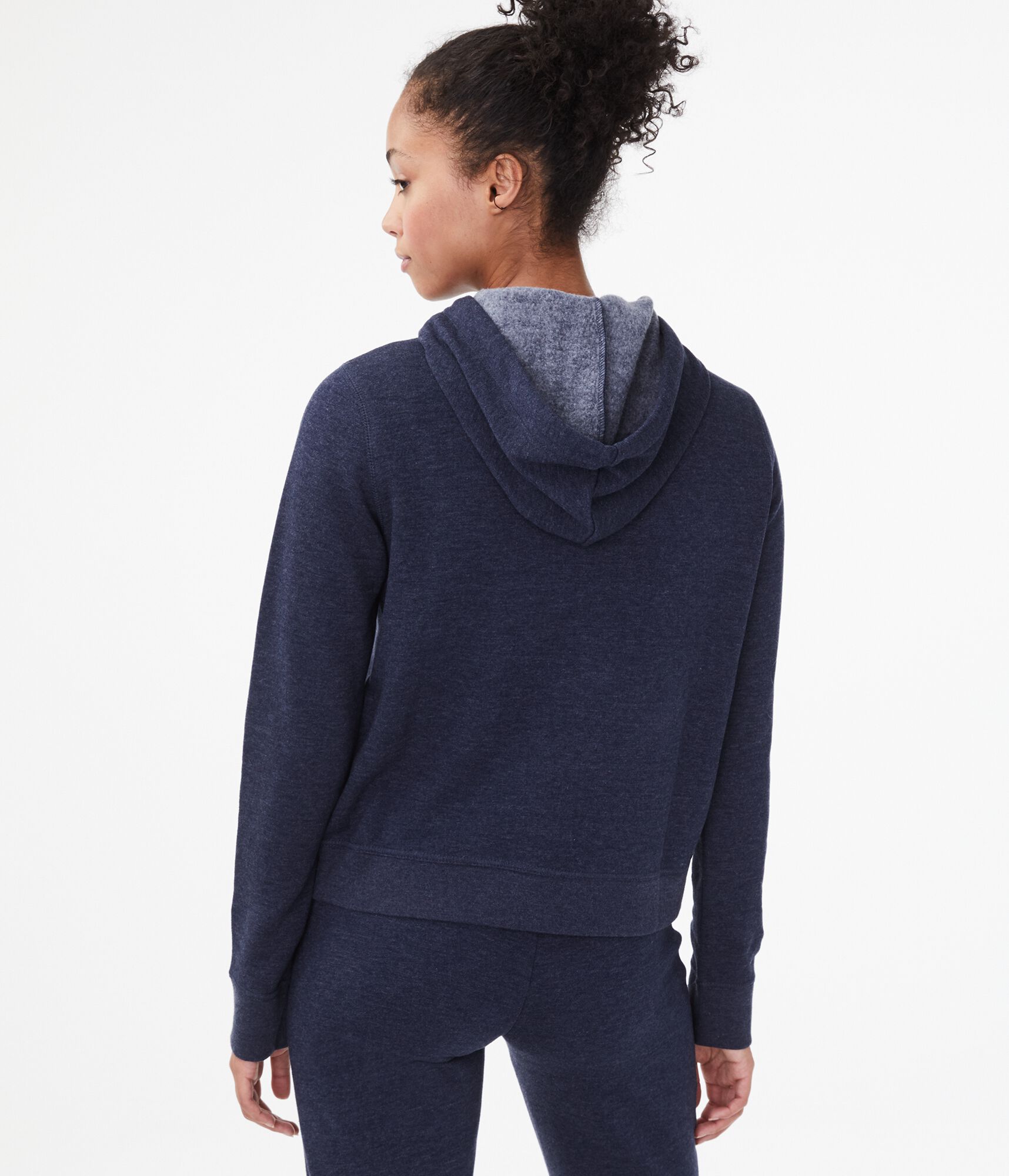 Aeropostale Rose Stripe Pullover Hoodie