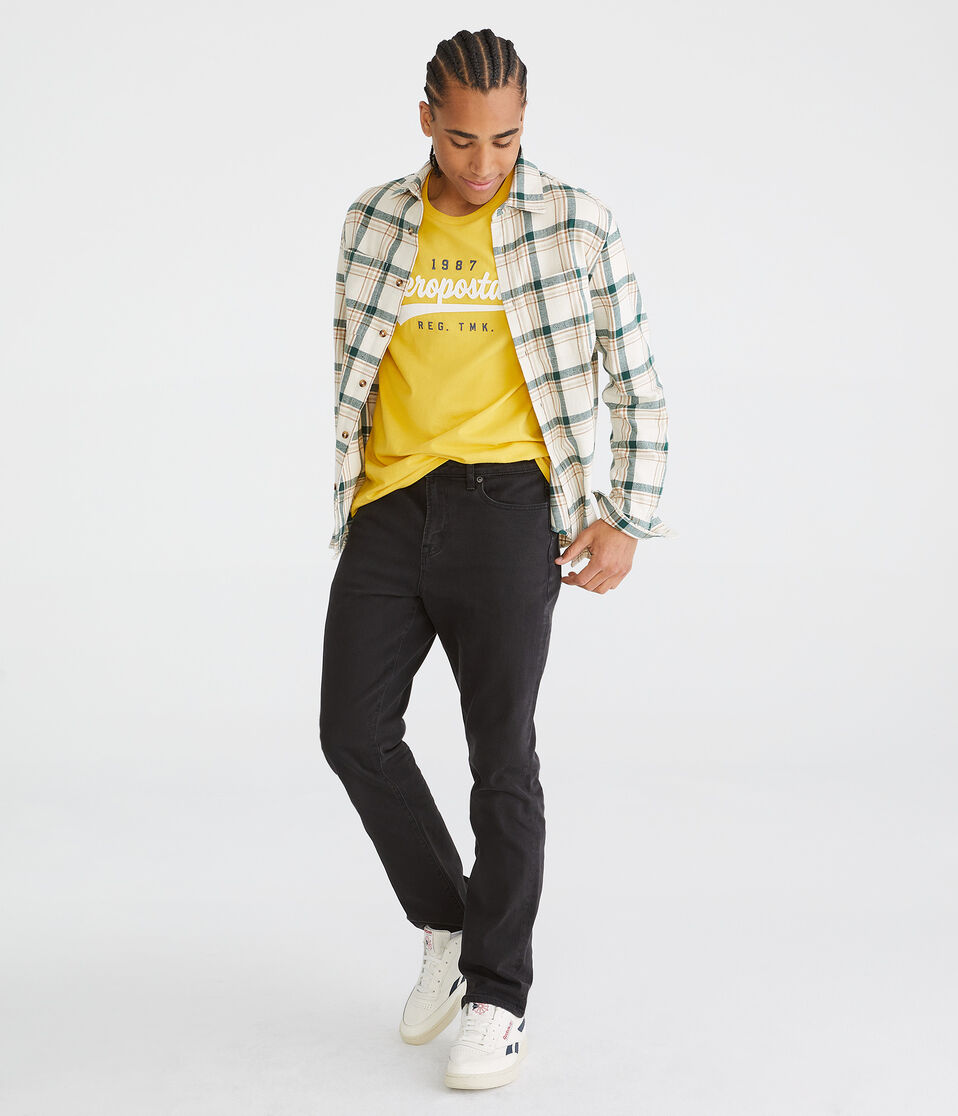 Aeropostale Script Appliqué Graphic Tee