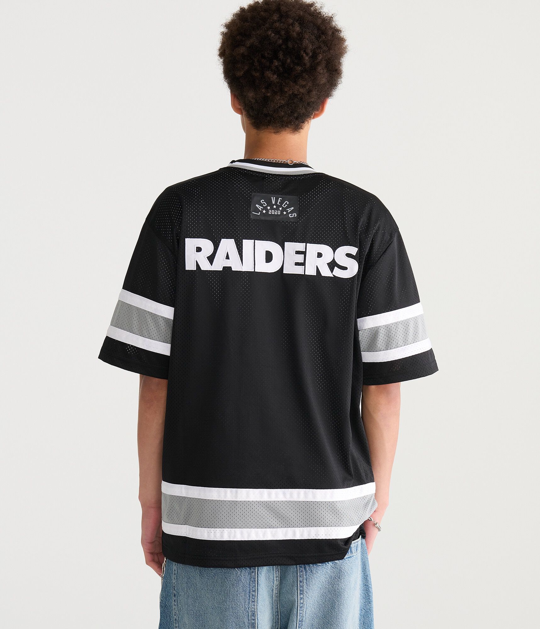 Las Vegas Raiders Football Mesh Top