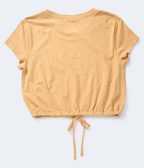 Drawstring-Hem Cropped Tee Drawstring-Hem Cropped Tee